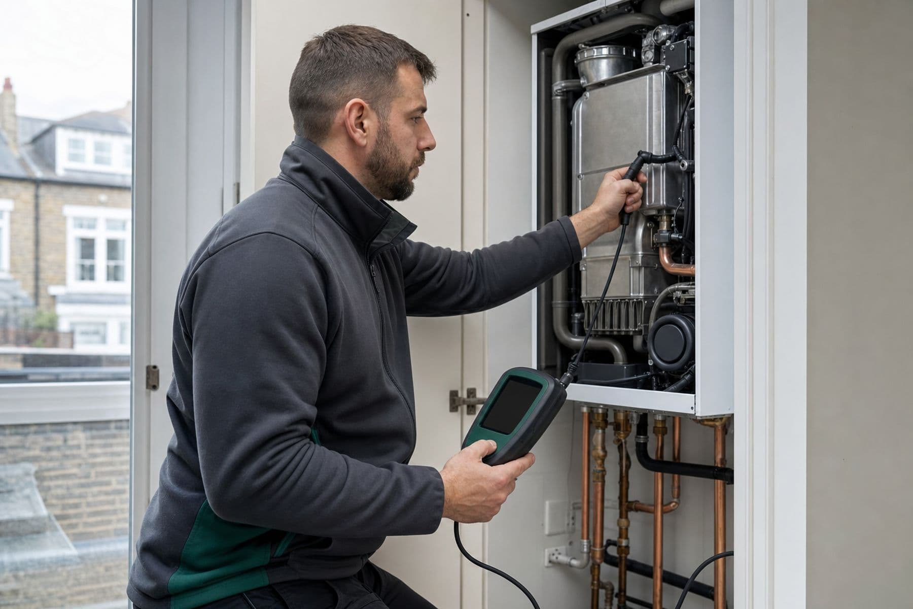 Heating — GEM operative at work on a London property
