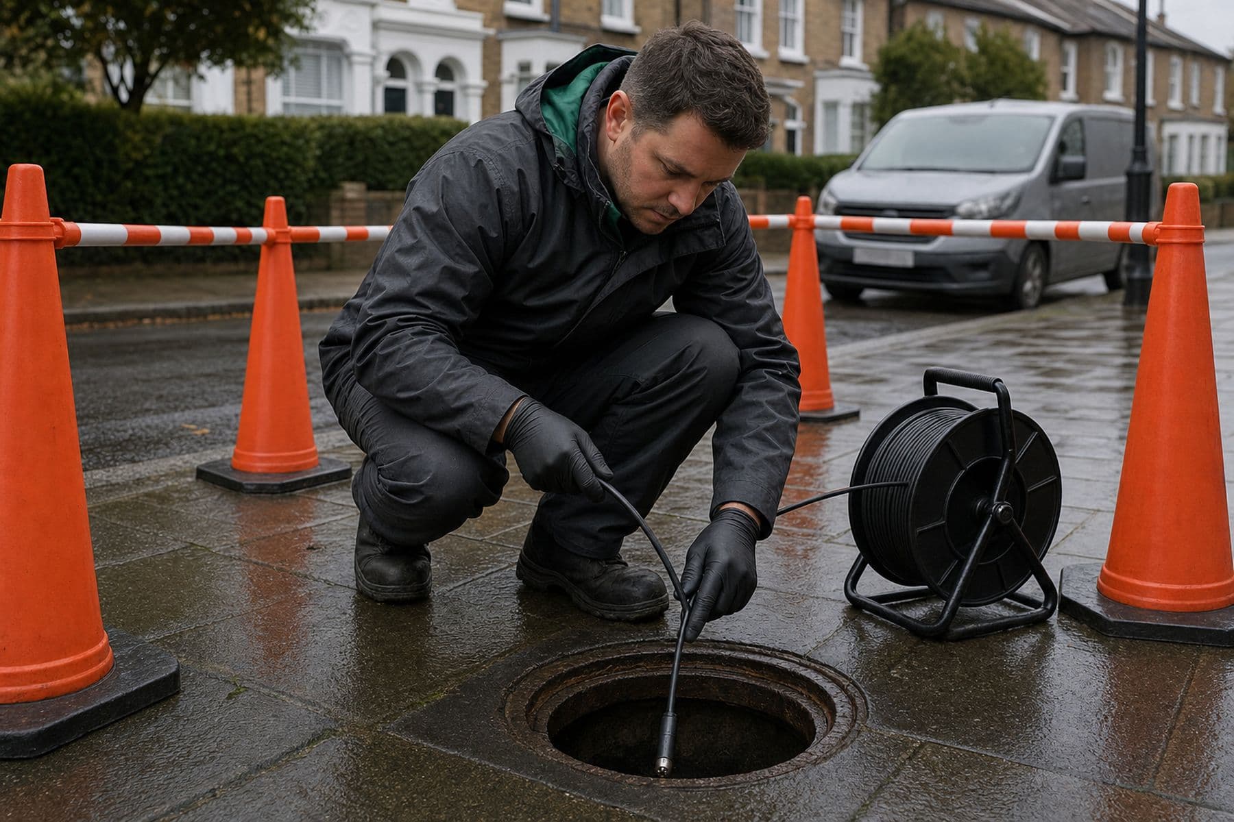 Drainage — GEM operative at work on a London property