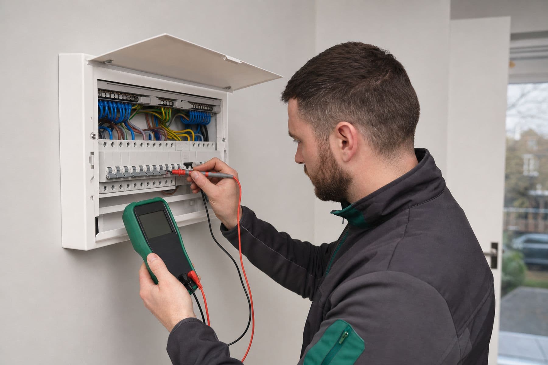 Electrics — GEM operative at work on a London property