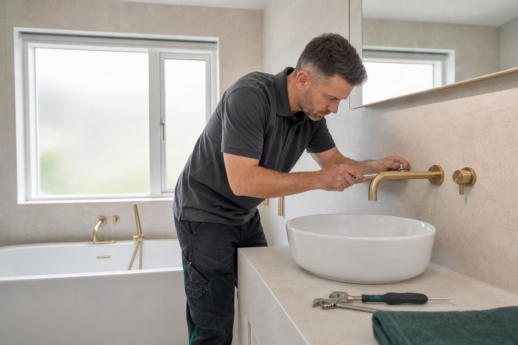 Bathrooms & Kitchens — GEM operative at work on a London property
