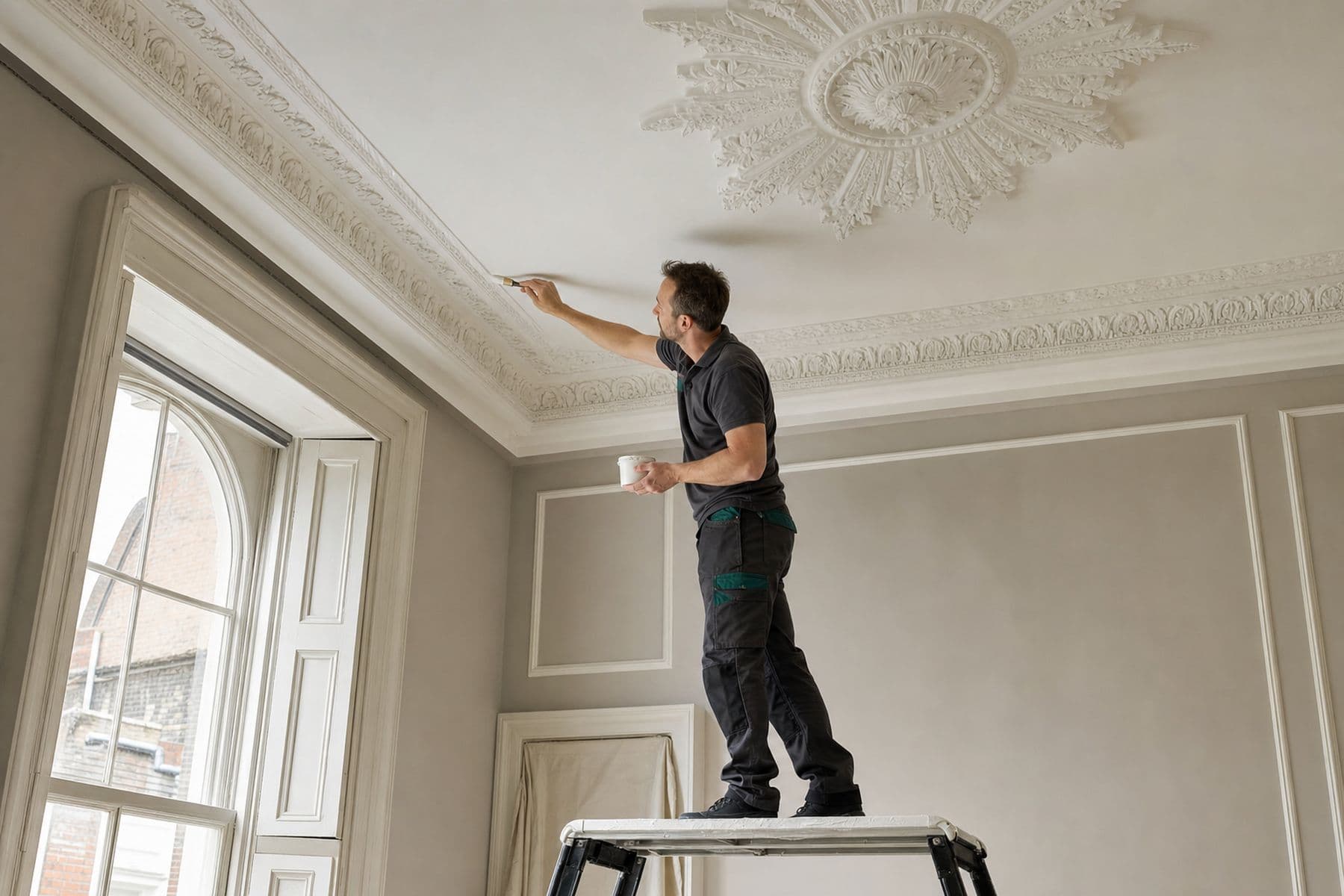 Building & Decorating — GEM operative at work on a London property